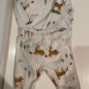 Adorable Deer Print Pajama Set